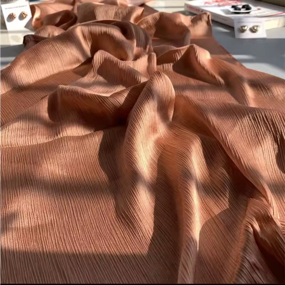 Elegant Chiffon Crinkle Shawl